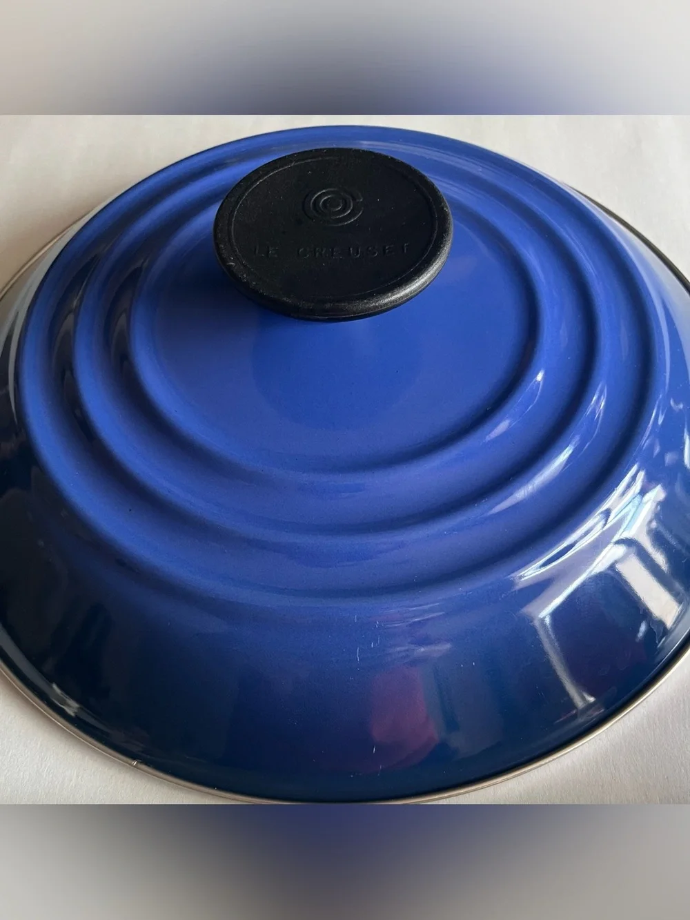Le Creuset Blue Enamel on Steel Lid Stockpot Lid- Replacement Lid ONLY 9.25”